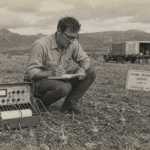 geologist doing exploration for groundwater
